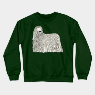 Komondor dog cartoon illustration Crewneck Sweatshirt